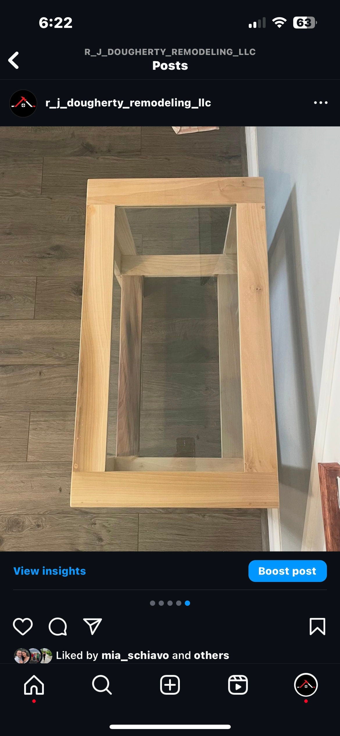 DIY glass top end table