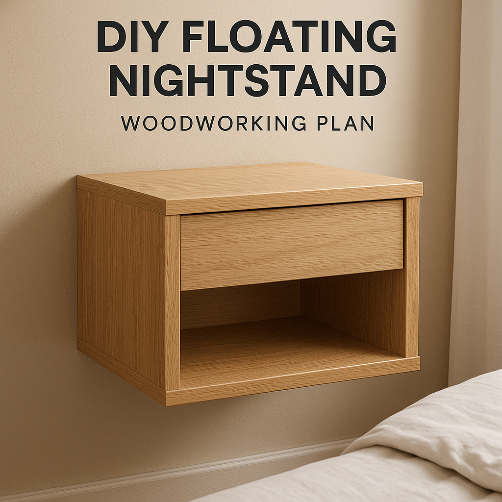 DIY Floating Nightstand Woodworking Plan