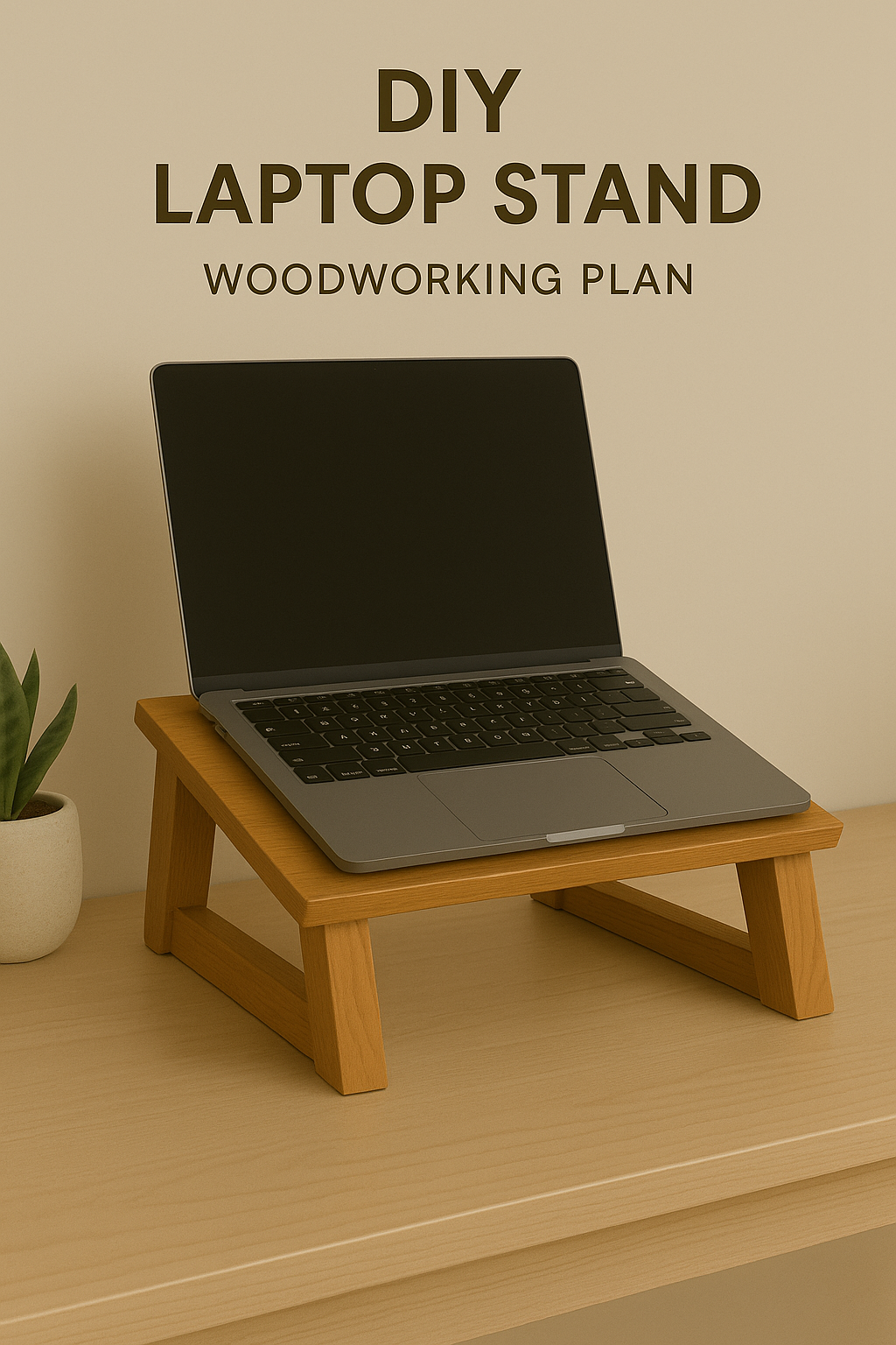 DIY Laptop Stand Woodworking Plan