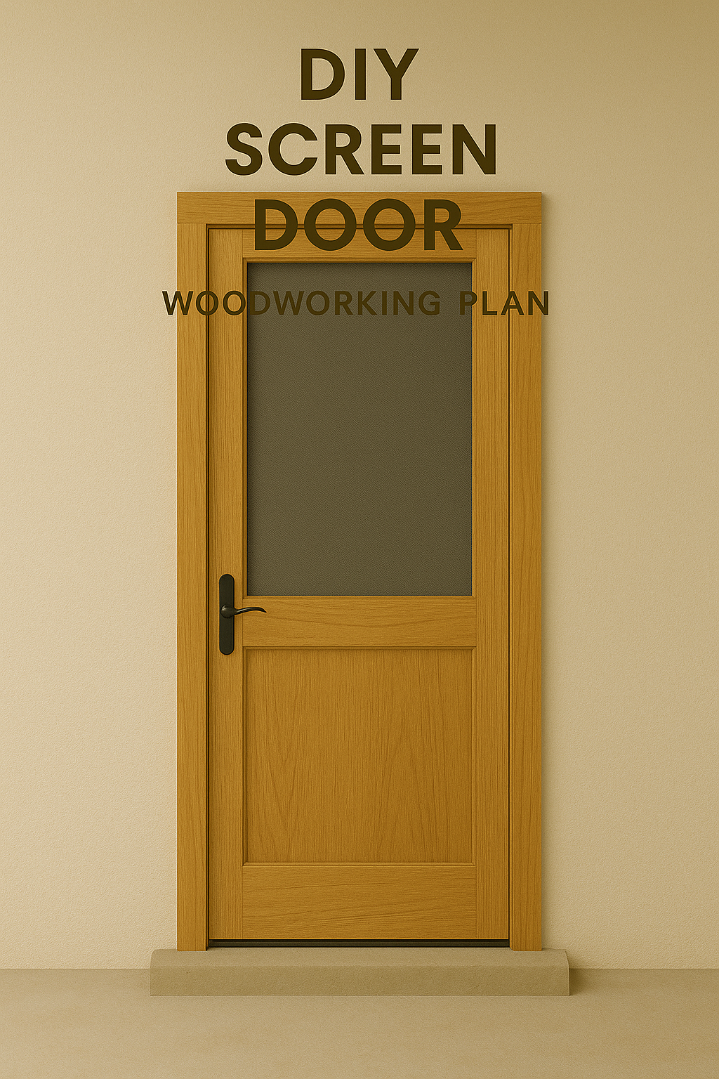 DIY Screen Door Woodworking Plan