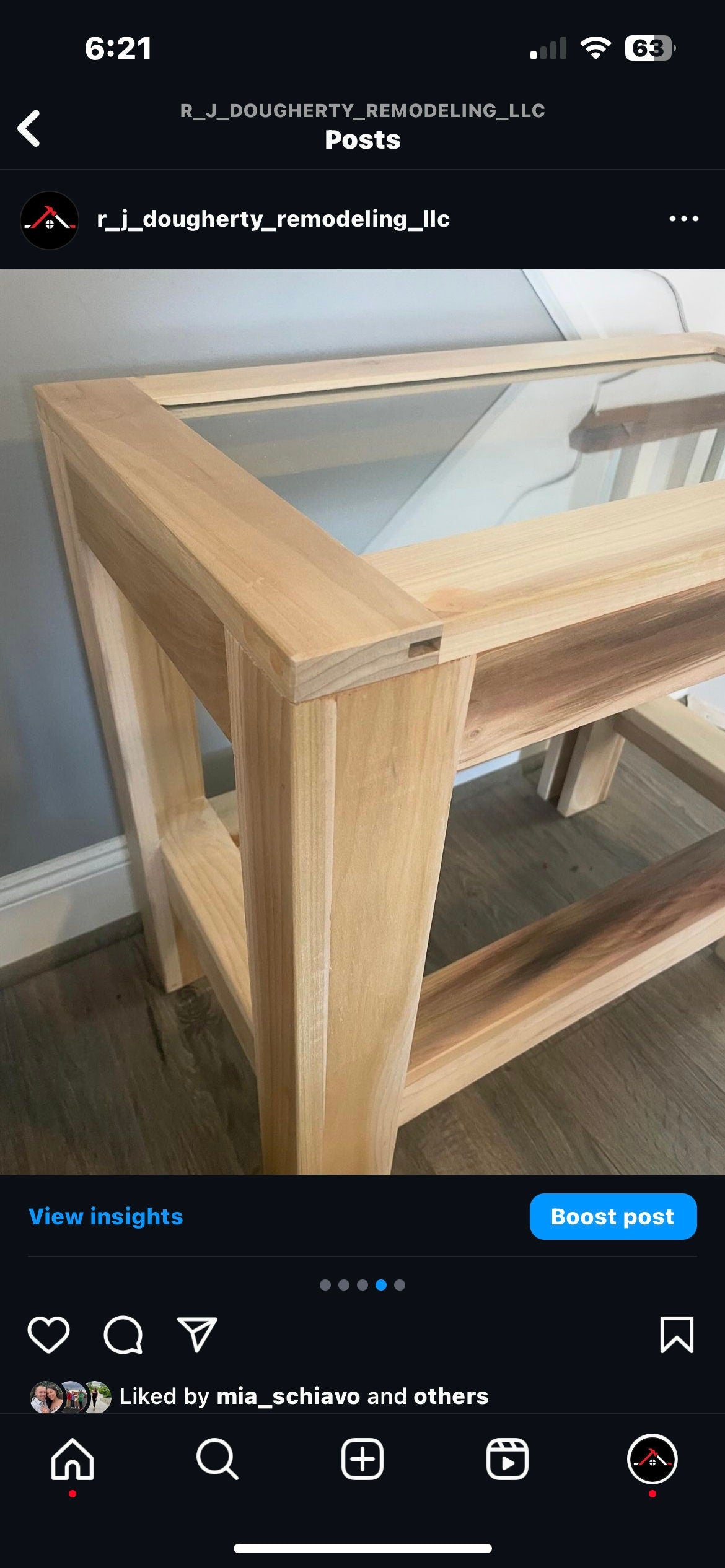 DIY glass top end table