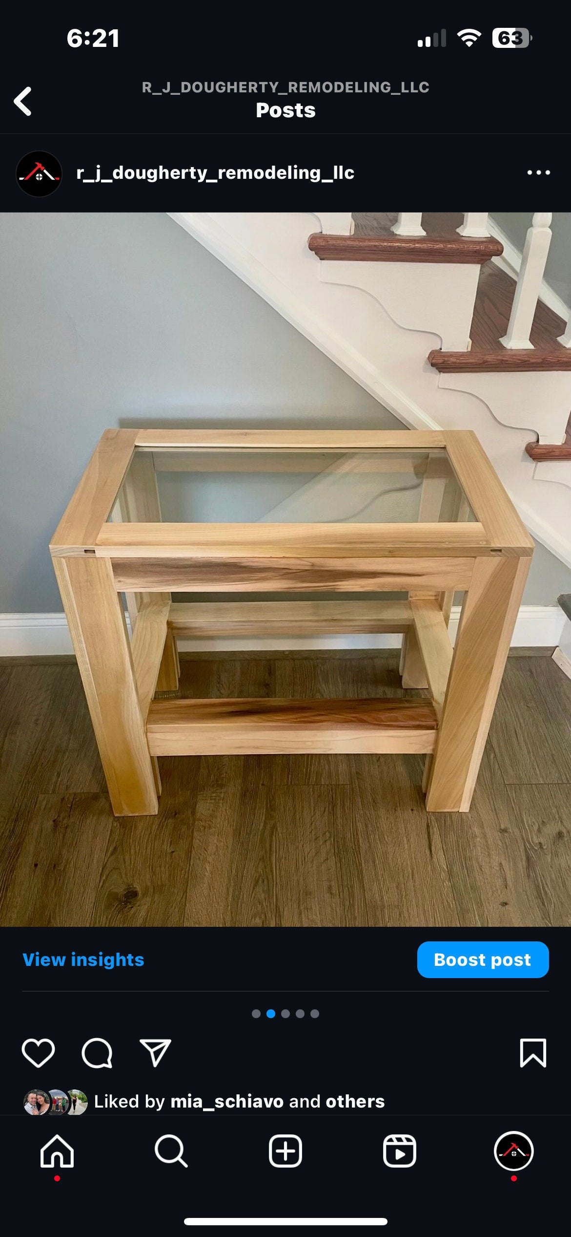 DIY glass top end table