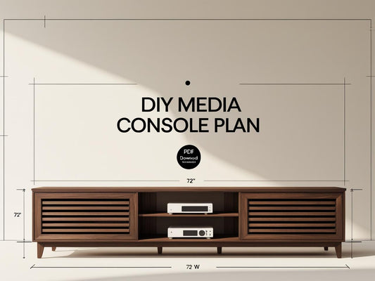 DIY Media Console Woodworking Plan