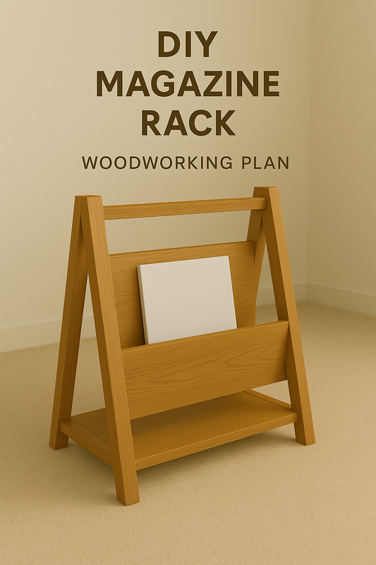 DIY Magazine Rack Woodworking Plan