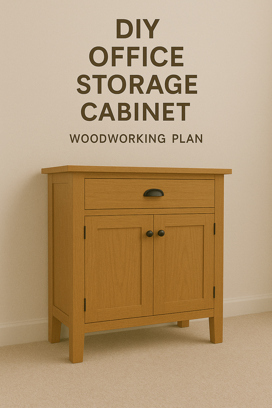 DIY Office Storage Cabinet Woodworking Plan