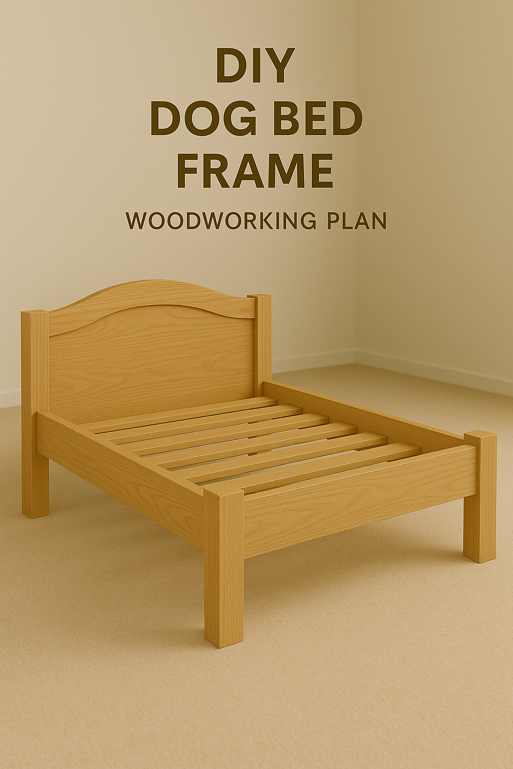 DIY Dog Bed Frame Woodworking Plan