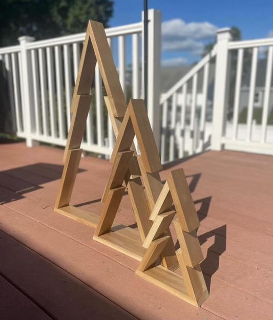 DIY Rustic Wooden Tree Trio Plan – Build 13”, 20”, & 30” Decorative Trees (Downloadable PDF